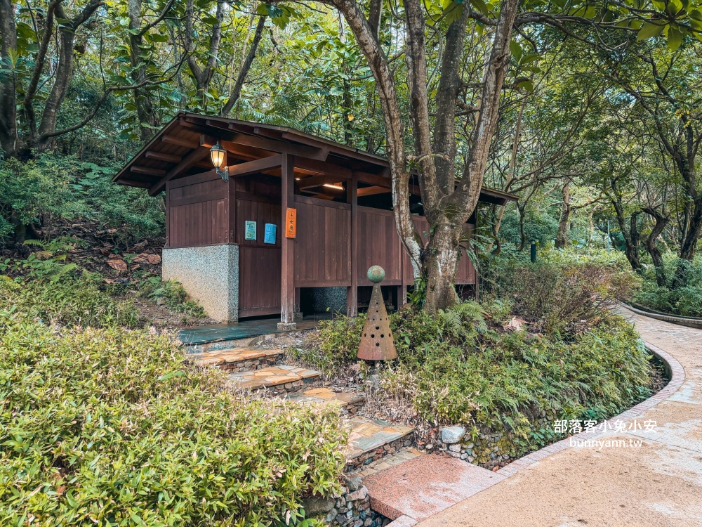 宜蘭【礁溪溫泉公園】從入口處到溫泉足湯來回只要20分鐘輕鬆走