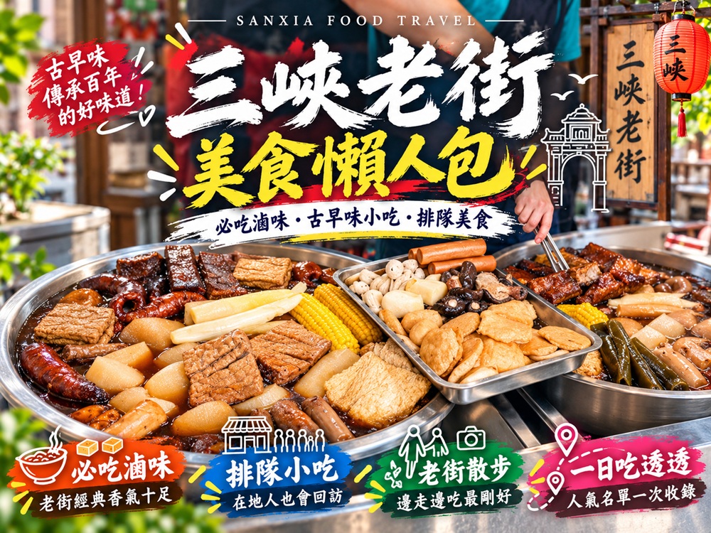 三峽老街美食一日遊