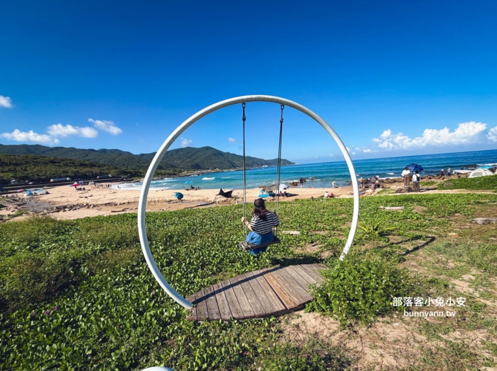 新北【金沙灣海濱公園】橋下走兩分鐘就到的在地人玩水去處，地點公開!!