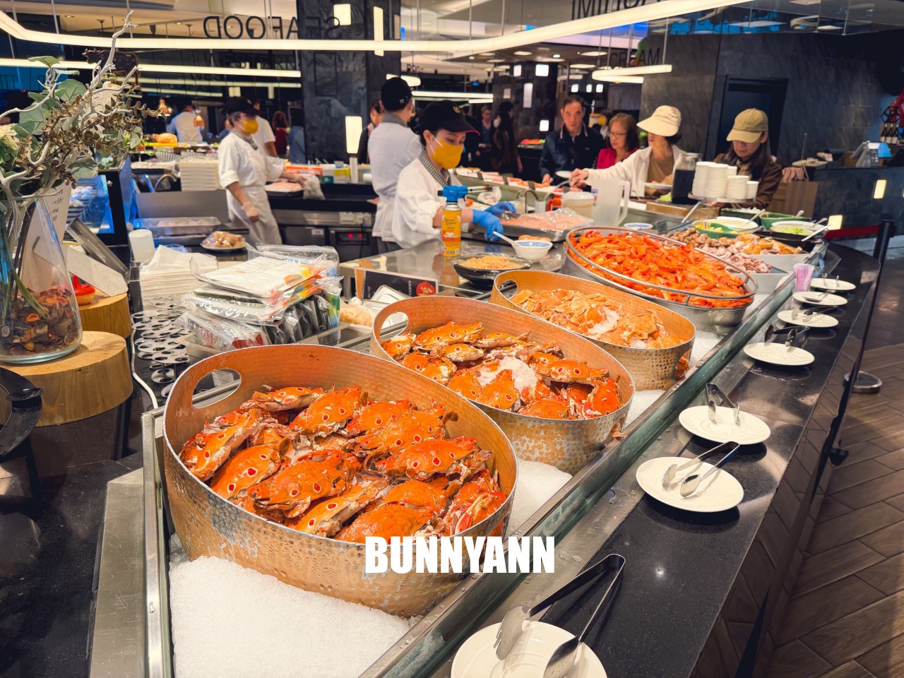 台北【漢來海港餐廳天母店】百道料理吃到飽餐廳，海鮮和熱炒每樣都好吃