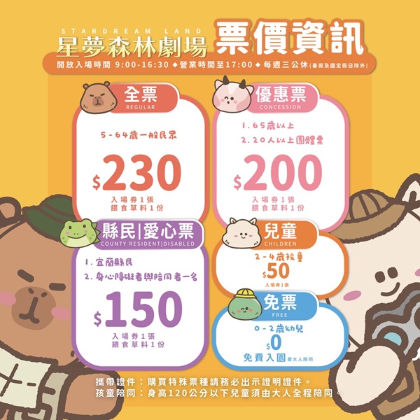 宜蘭【星夢森林劇場】來找可愛水豚君跟毛茸茸兔兔互動