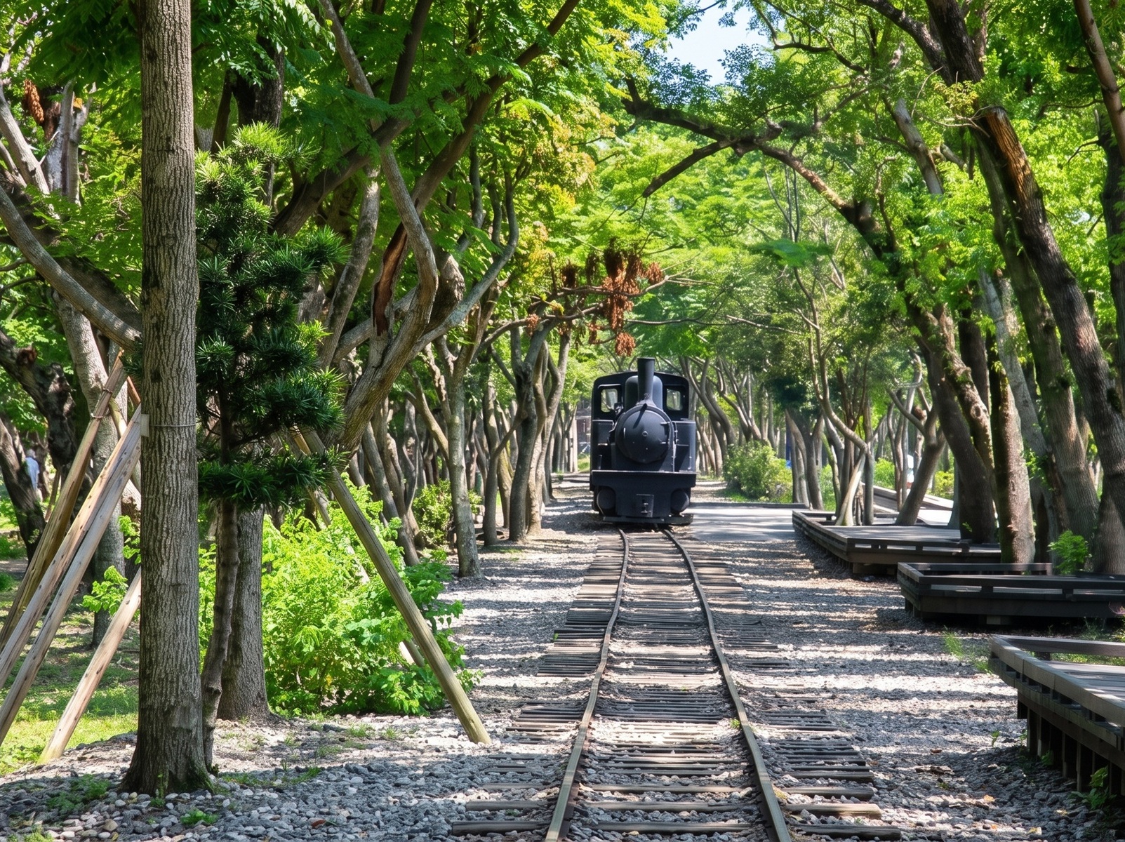 宜蘭最Chill森林步道！羅東林業文化園區必走的湖畔步道與懷舊火車頭