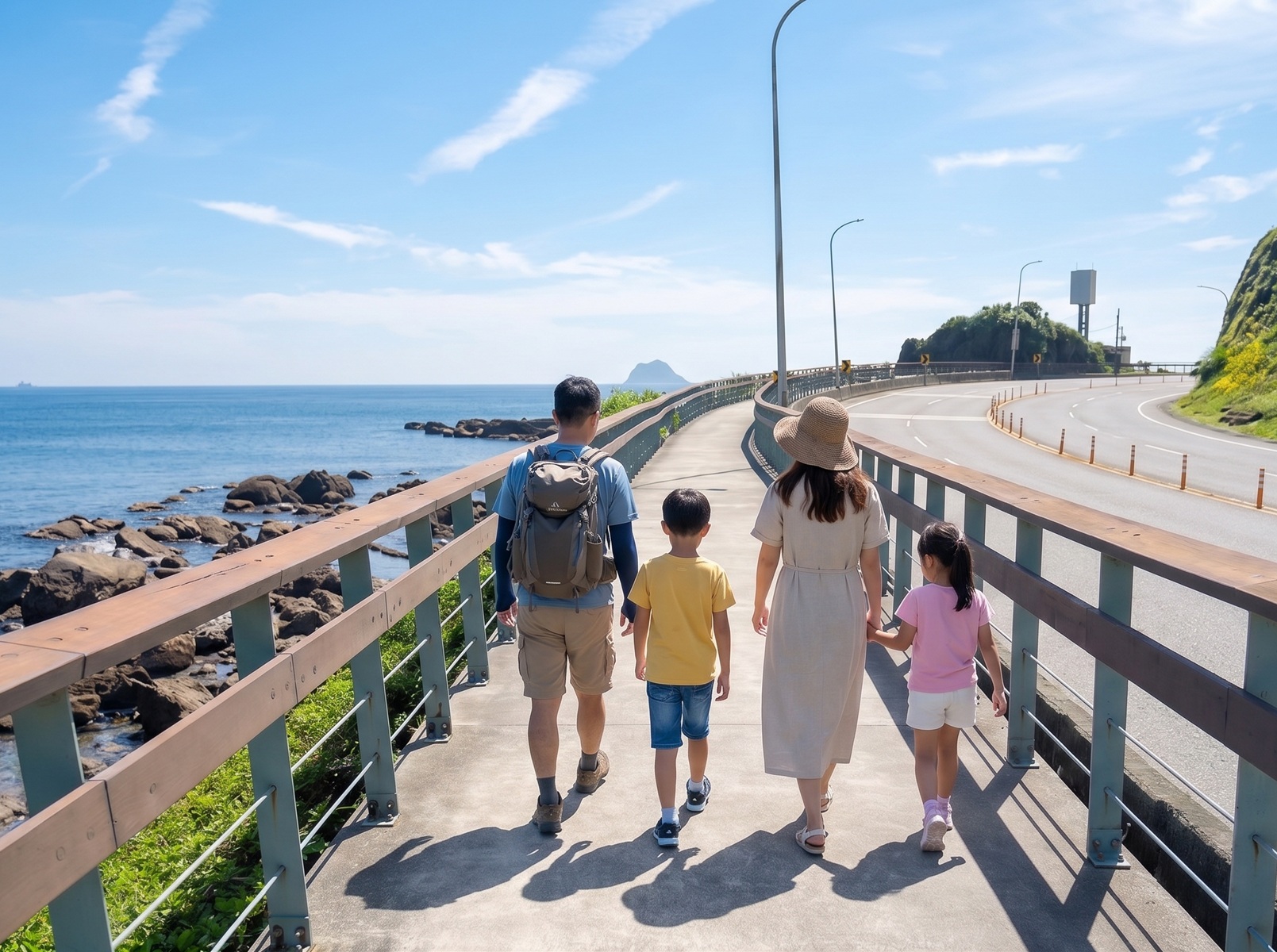 新北萬里【獅子公園】朝向大海的步道，來回一小時輕鬆走完。