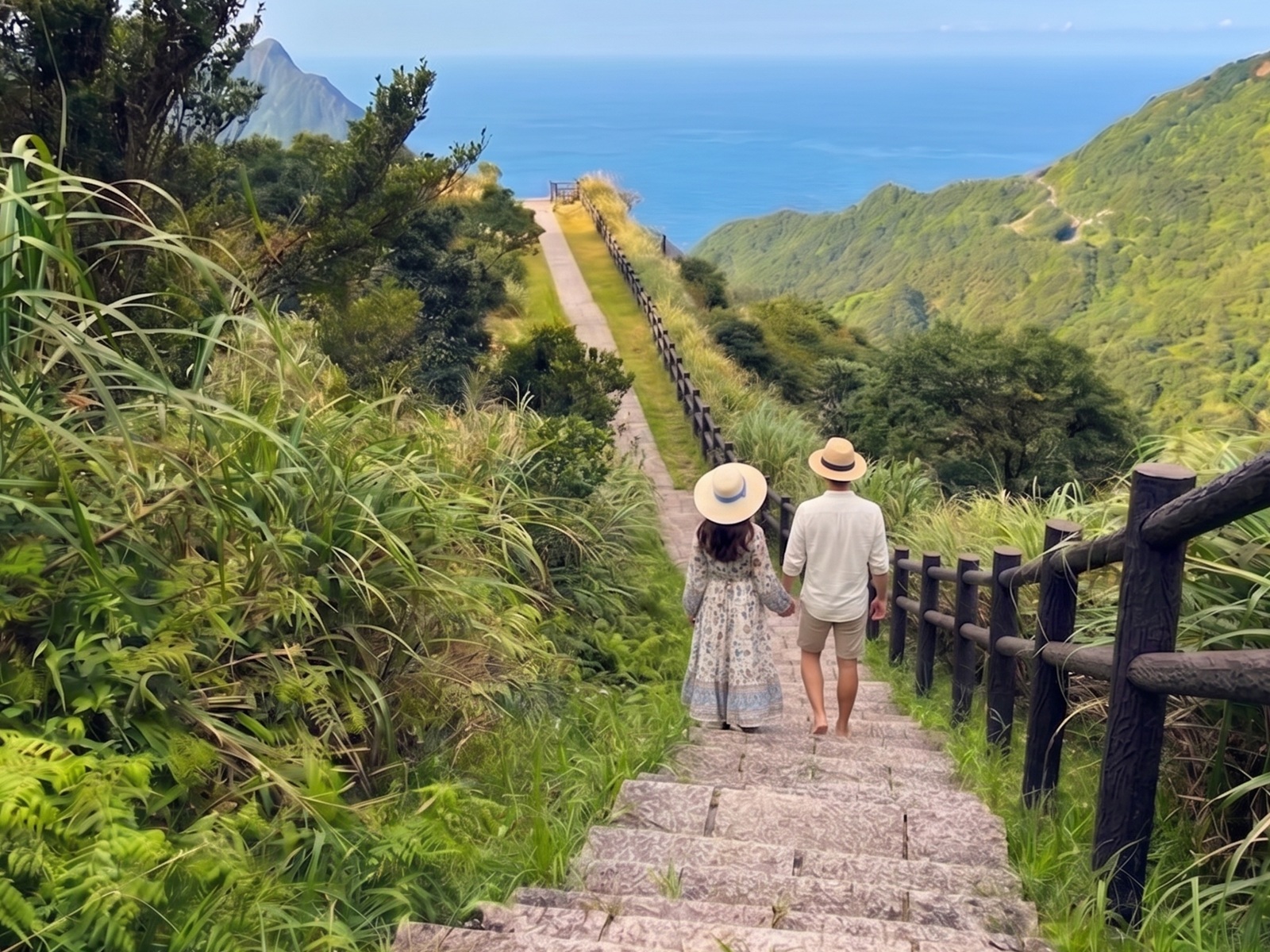 沒人報根本不知道，是私房面海步道，單程半小時就能到，山城美景是亮點