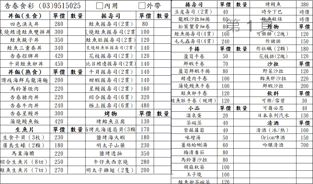 很多人沒吃過，是日式料理店家，點個鮭魚丼飯吃不完，毛毛蟲壽司也是招牌