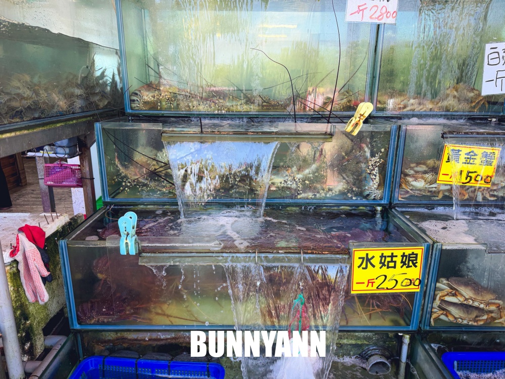 漁港邊很低調，就是放流海產餐廳，兩百元吃四十片生魚片，鮮魚湯也是主打