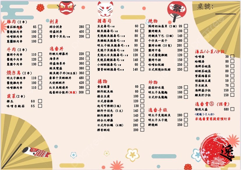 【逸番亭】基隆隱藏版壽司店，享受好酒、好食、好時光!!