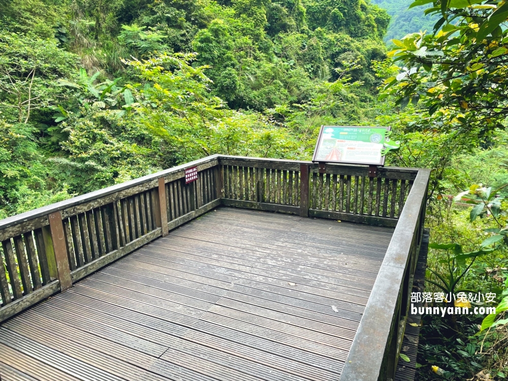 宜蘭【新寮瀑布步道】從入口處到瀑布來回只要40分鐘輕鬆走
