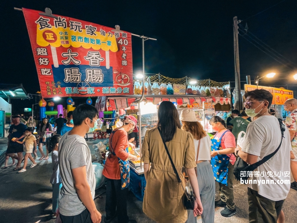 台南【武聖夜市】TOP10家必吃美食，雞排、蜜地瓜、果汁、脆腸通通有