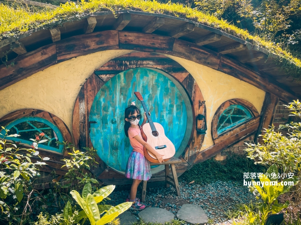 苗栗哈比丘莊園，可愛笑笑羊和水豚君出沒，美拍天空鞦韆與哈比屋