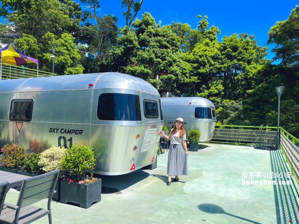 南庄【蘇維拉莊園】漂浮紅色列車與露營車，夢幻樹屋住一晚