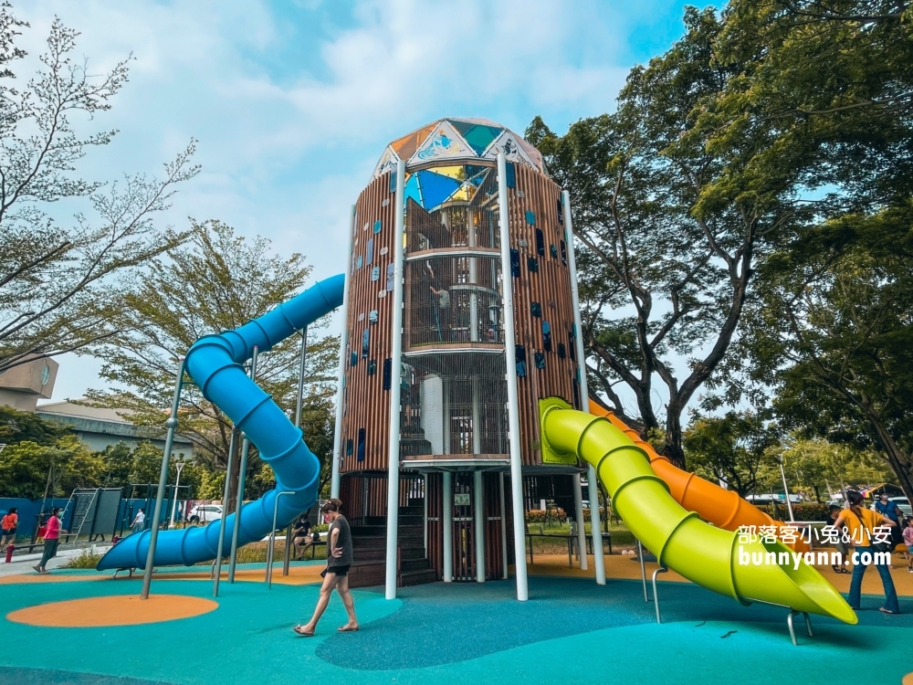 屏東【大鮪魚航海樂園】超好玩高塔溜滑梯！就在東港兒童公園，等你來挑戰！