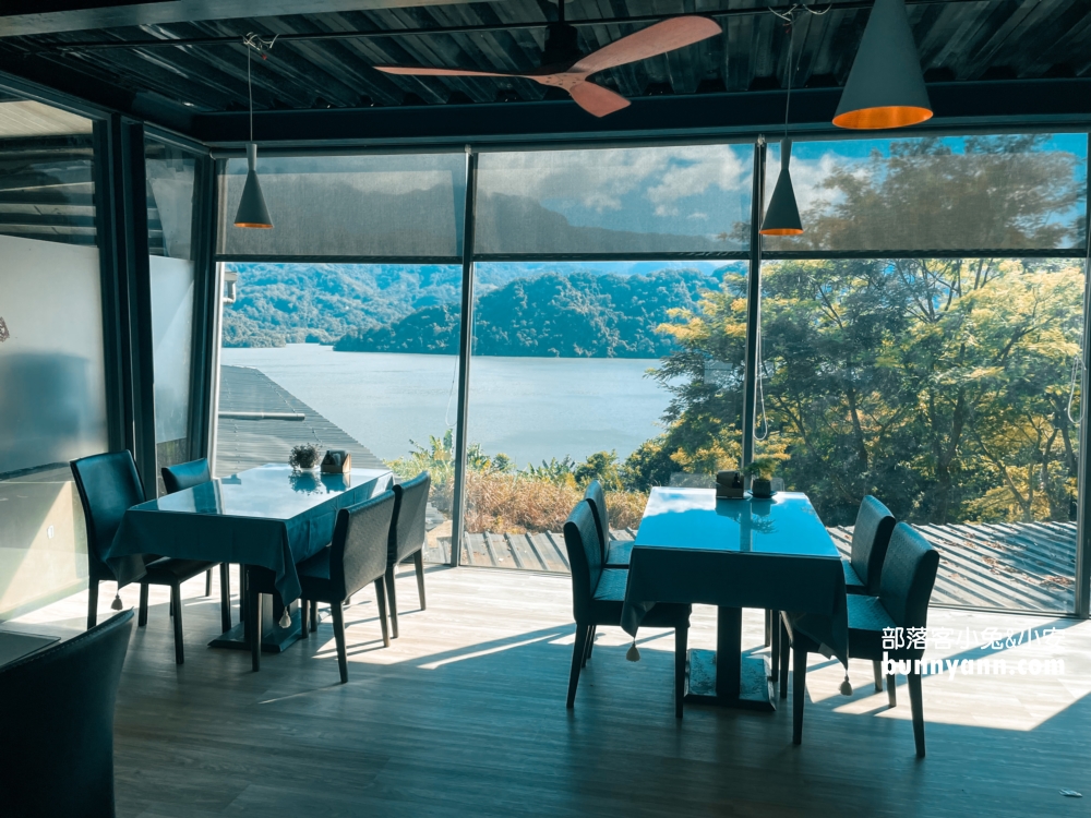 桃園咖啡店【環湖咖啡好食】美麗水庫湖景第一排視野有夠好