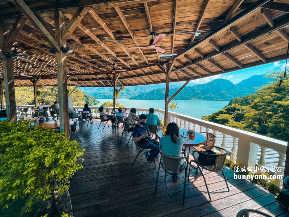 桃園咖啡店【環湖咖啡好食】美麗水庫湖景第一排視野有夠好