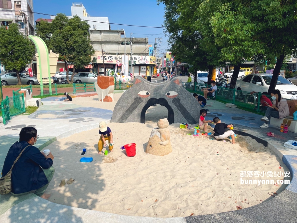 嘉義【打貓親子廣場】民雄有沙坑&溜滑梯的早安公園