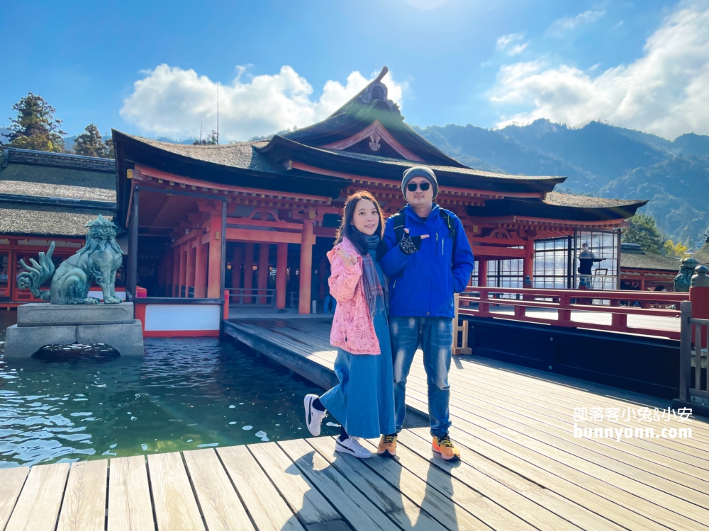 日本【嚴島神社】漂浮海上紅色鳥居，島上好多小鹿散步。