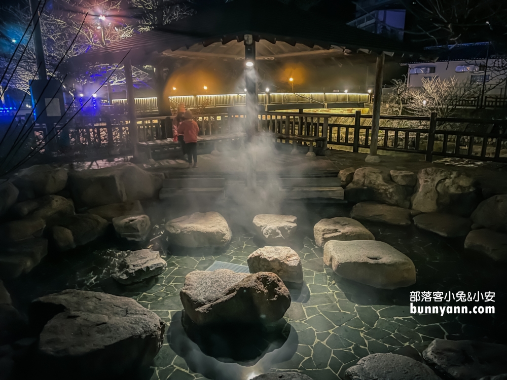 【長門湯本溫泉】音信川河川公園泡腳，夜拍竹林階梯夜景