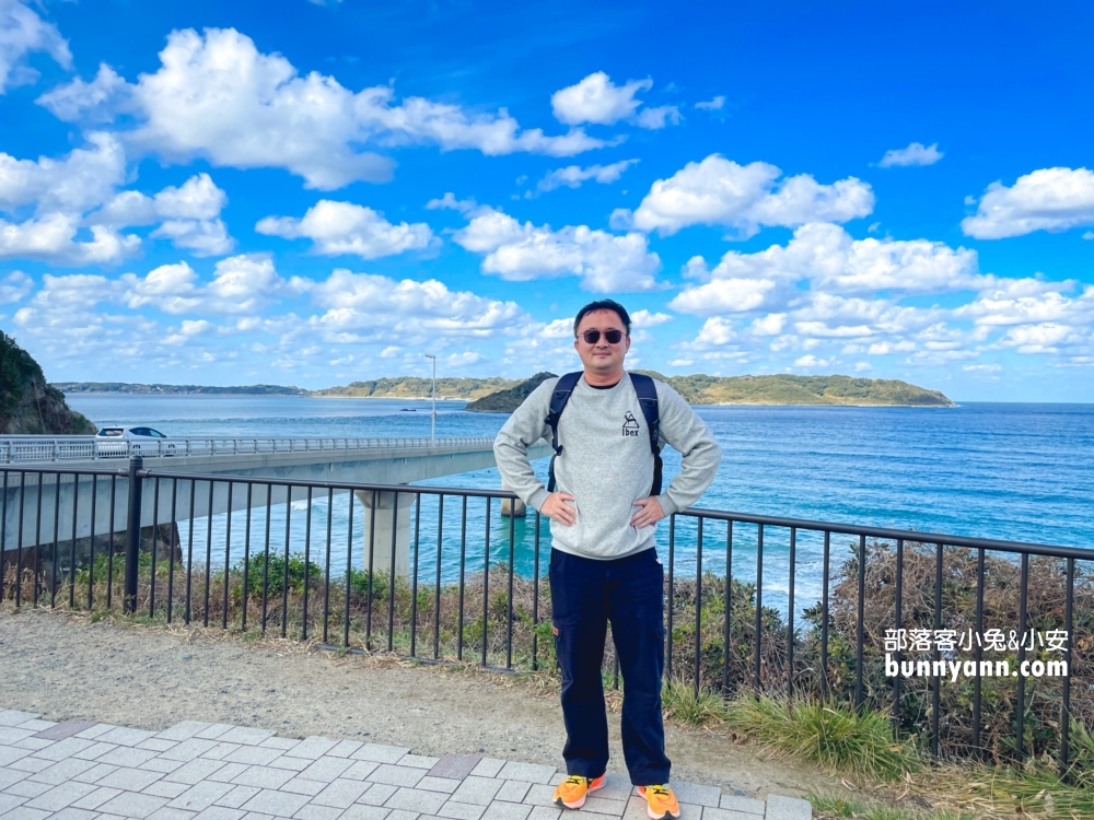 【角島大橋】景色超美的角島大橋展望台，和食処夢岬定食。