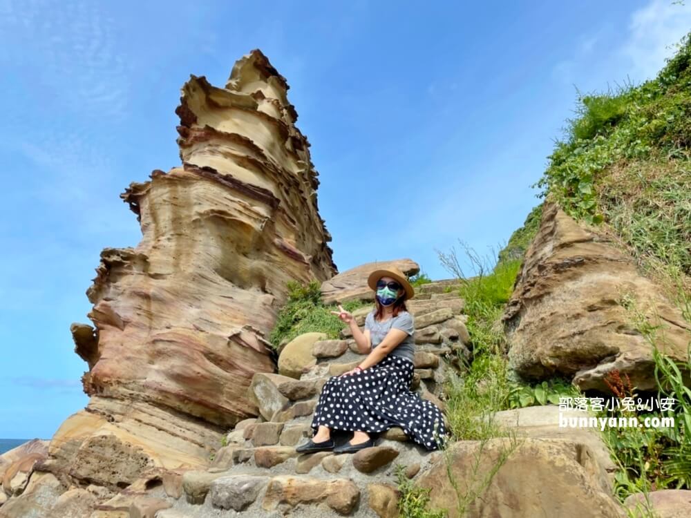 【南雅奇岩】冰淇淋岩石，湛藍大海讓人拋開煩惱