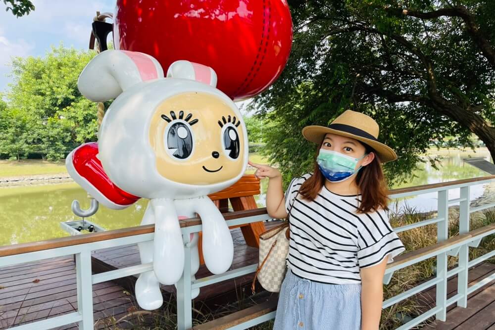 台南月津港親水公園，橋南老街半日遊，騎單車漫遊河濱好悠閒