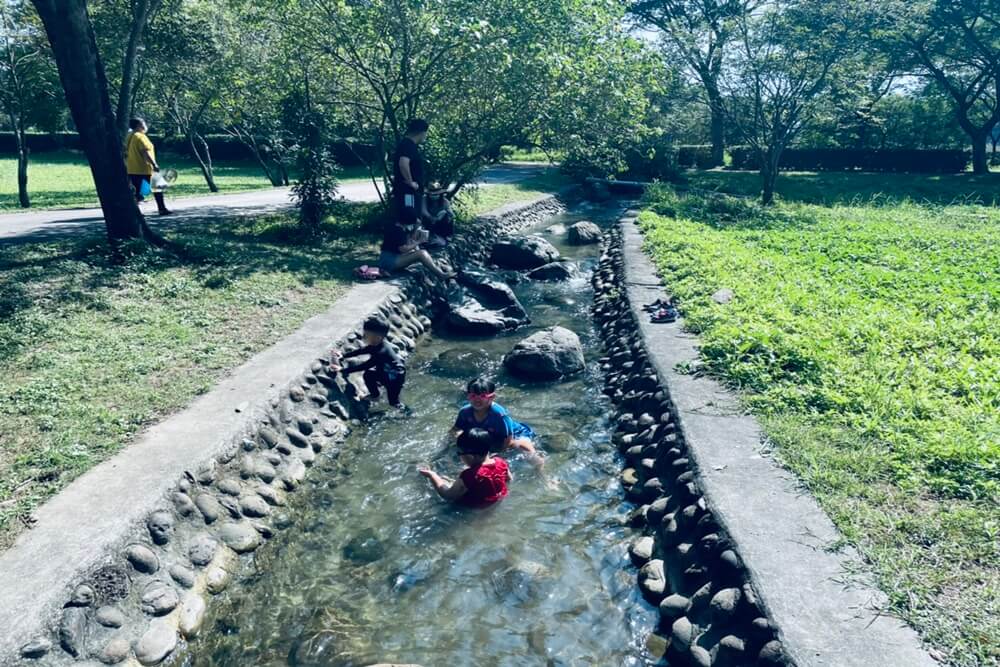 【林後四林平地森林園區】免費玩水景點，草地野餐交通懶人包