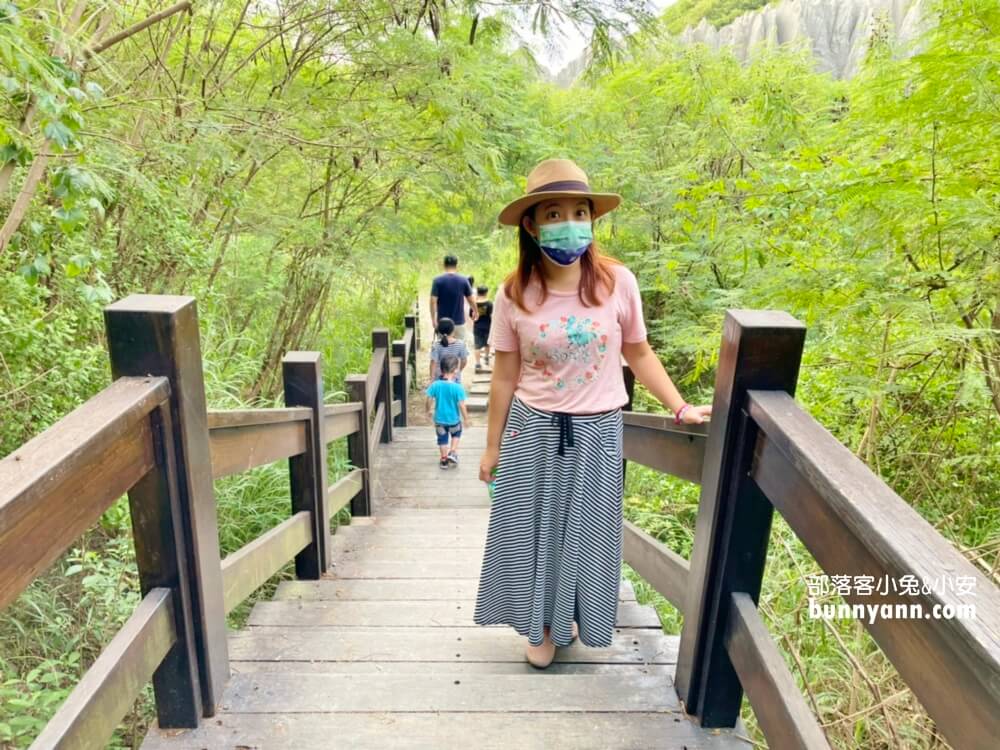 高雄漯底山自然公園，月世界泥火山探險，眺望美麗夕陽海景