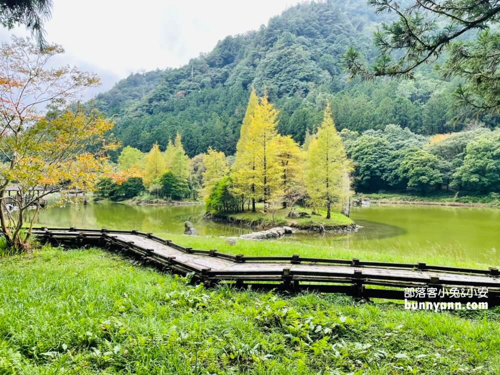 宜蘭明池森林遊樂區，單程只要步行約30分鐘就能環湖一圈