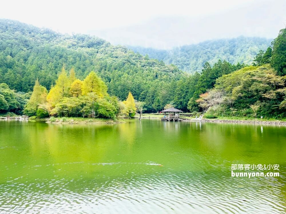 宜蘭明池森林遊樂區，單程只要步行約30分鐘就能環湖一圈