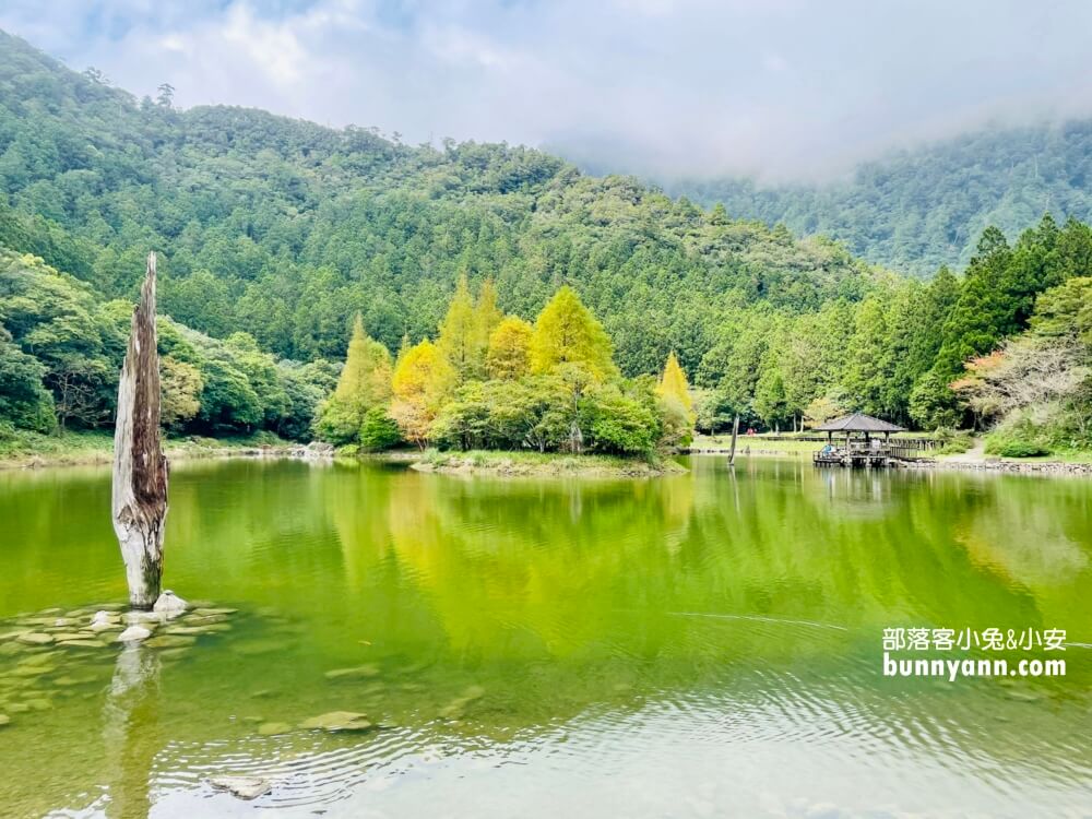 宜蘭明池森林遊樂區，單程只要步行約30分鐘就能環湖一圈