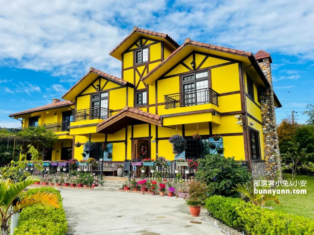 大溪【黃色小屋咖啡莊園】藏身田野的景觀咖啡廳，下午茶好吃又好拍