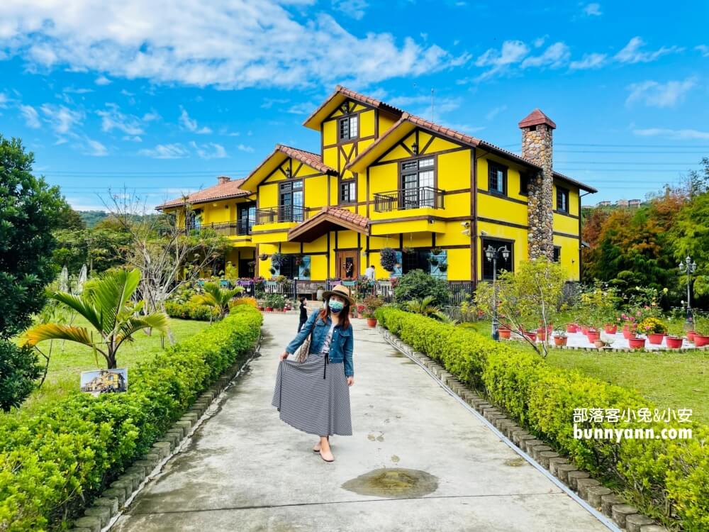大溪【黃色小屋咖啡莊園】藏身田野的景觀咖啡廳，下午茶好吃又好拍
