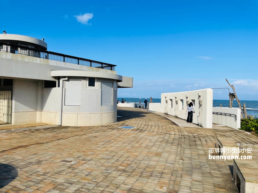 金山中角灣沙灘漫步，隱藏版中角灣遊客中心看海廣場