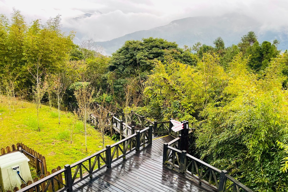 苗栗二本松解說站，丸田砲台文史紀念館，俯瞰大安溪谷景色