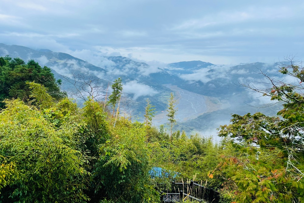 苗栗二本松解說站，丸田砲台文史紀念館，俯瞰大安溪谷景色